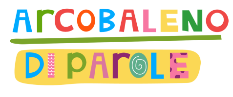 logo arcobaleno di parole